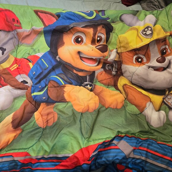 Paw Patrol Twin Size Comforter Kids Bedding Chase Marshall Rubble EUC - Picture 3 of 3